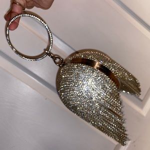 Fashion nova ball of time evening clutch